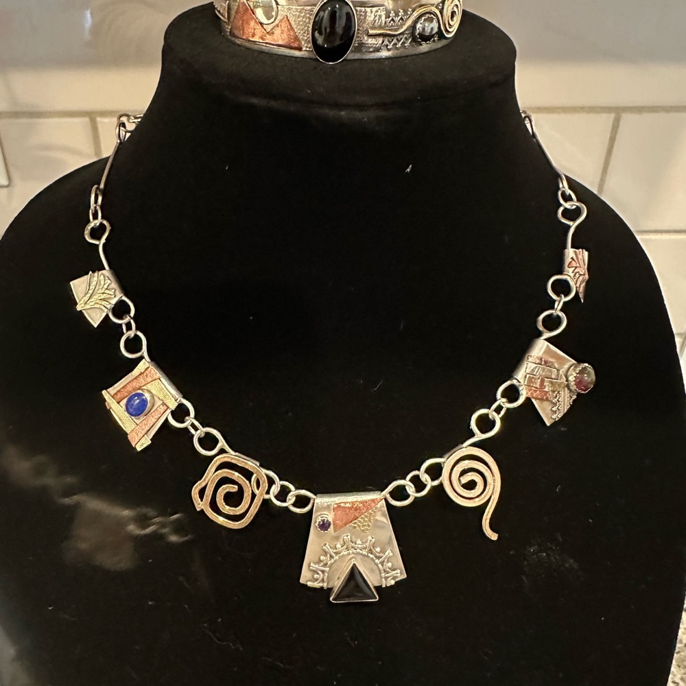Sterling silver cuff bracelet: One of a kind
